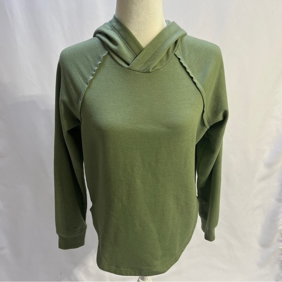 EDDIE BAUER Womens Pullover Hoodie Green Size XS - Picture 1 of 9